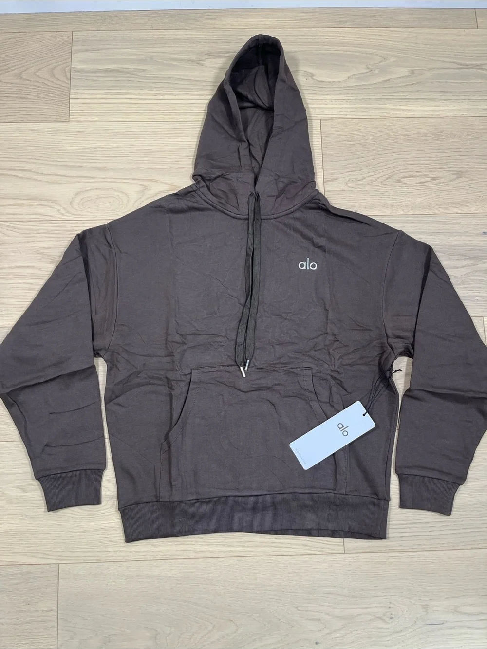 ALO Yoga Accolade Espresso Pullover Hoodie - Picture 1 of 4